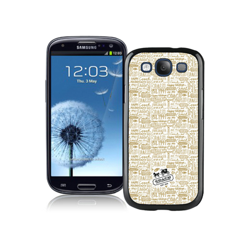 Coach Fashion Logo Khaki Samsung Galaxy S3 9300 BHC - Click Image to Close